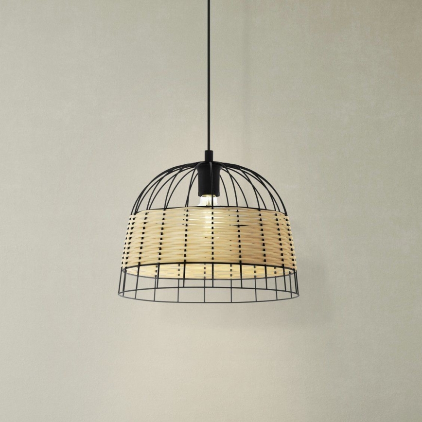Eglo 55709 - Κρεμαστό φωτιστικό οροφής ANWICK 1xE27/40W/230V rattan
