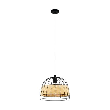 Eglo 55709 - Κρεμαστό φωτιστικό οροφής ANWICK 1xE27/40W/230V rattan