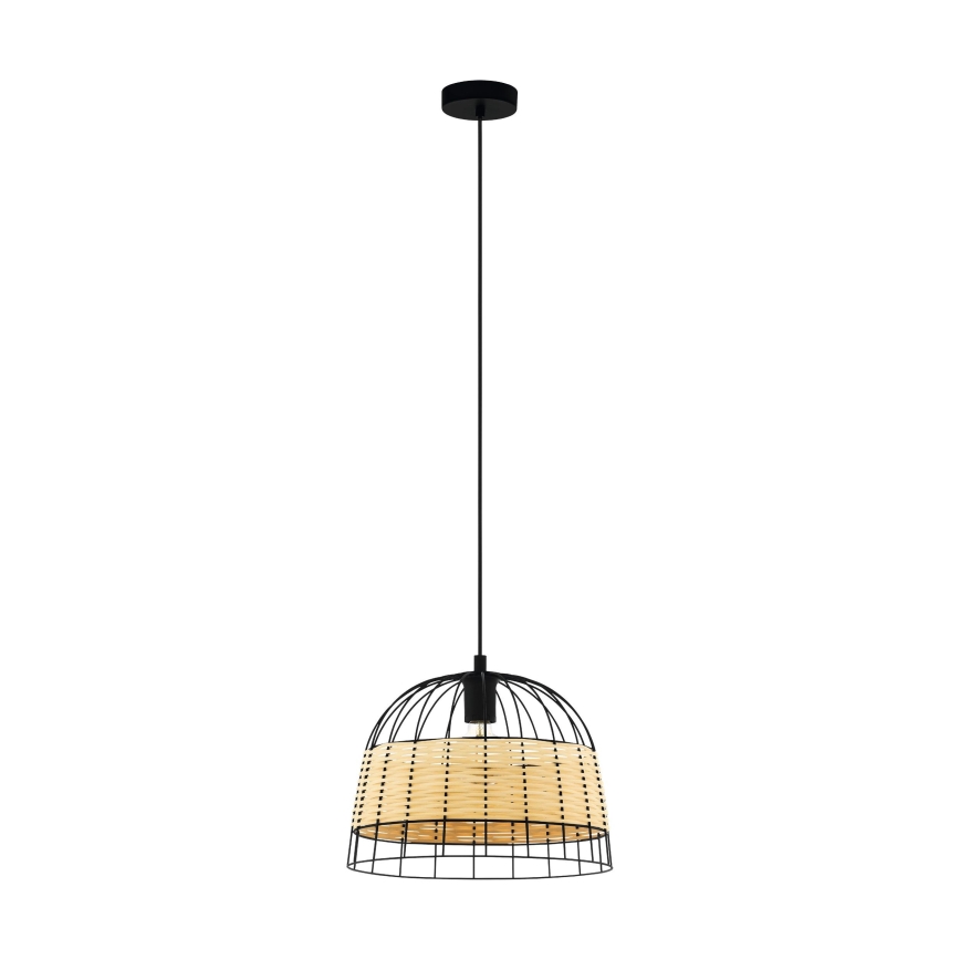 Eglo 55709 - Κρεμαστό φωτιστικό οροφής ANWICK 1xE27/40W/230V rattan