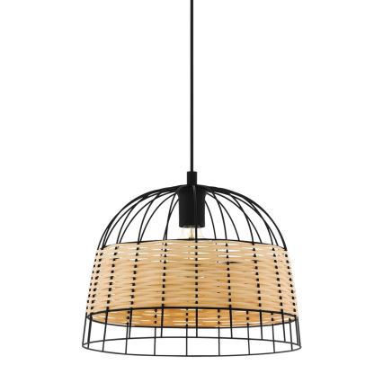 Eglo 55709 - Κρεμαστό φωτιστικό οροφής ANWICK 1xE27/40W/230V rattan