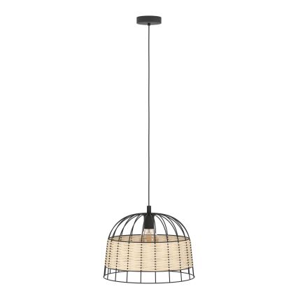 Eglo 55709 - Κρεμαστό φωτιστικό οροφής ANWICK 1xE27/40W/230V rattan