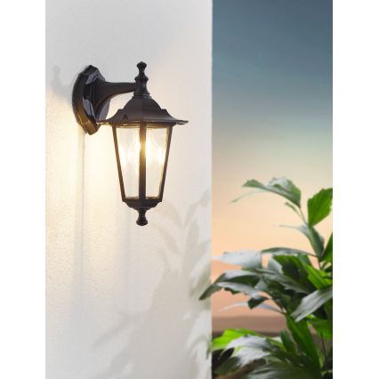 Eglo 55763 - LED Επιτοίχιο Εξωτερικό Φωτιστικό 1xE27/4W/230V IP44 μαύρο