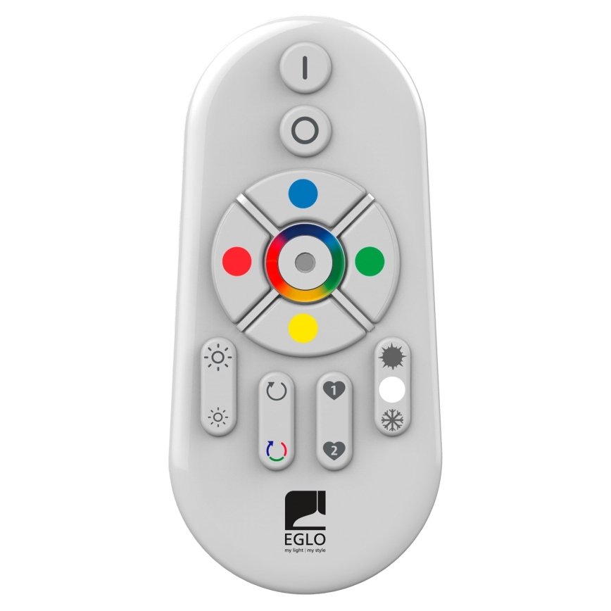 Eglo 55783 - LED RGBW Φωτιστικό εξωτερικού χώρου MONTEROLO-C 1xE27/9W/230V IP65 διάμετρος 30 cm + τηλεχειριστήριο