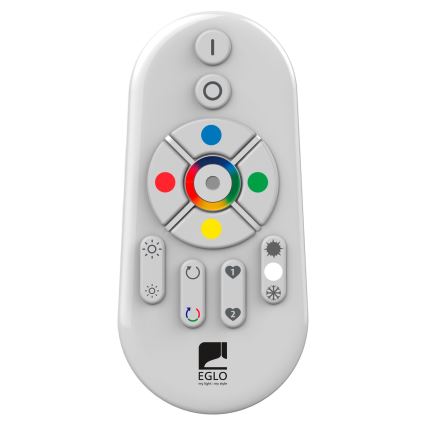 Eglo 55784 - LED RGBW Φωτιστικό εξωτερικού χώρου MONTEROLO-C 1xE27/9W/230V IP65 διάμετρος 39 cm + τηλεχειριστήριο