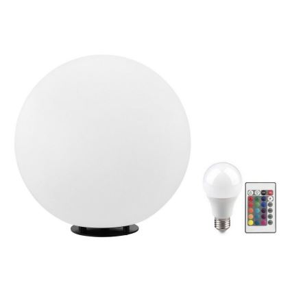 Eglo 55786 - LED RGBW Λάμπα εξωτερικού χώρου MONTEROLO-C 1xE27/9W/230V 2700-6500K IP65 διάμετρος 30 cm + τηλεχειριστήριο