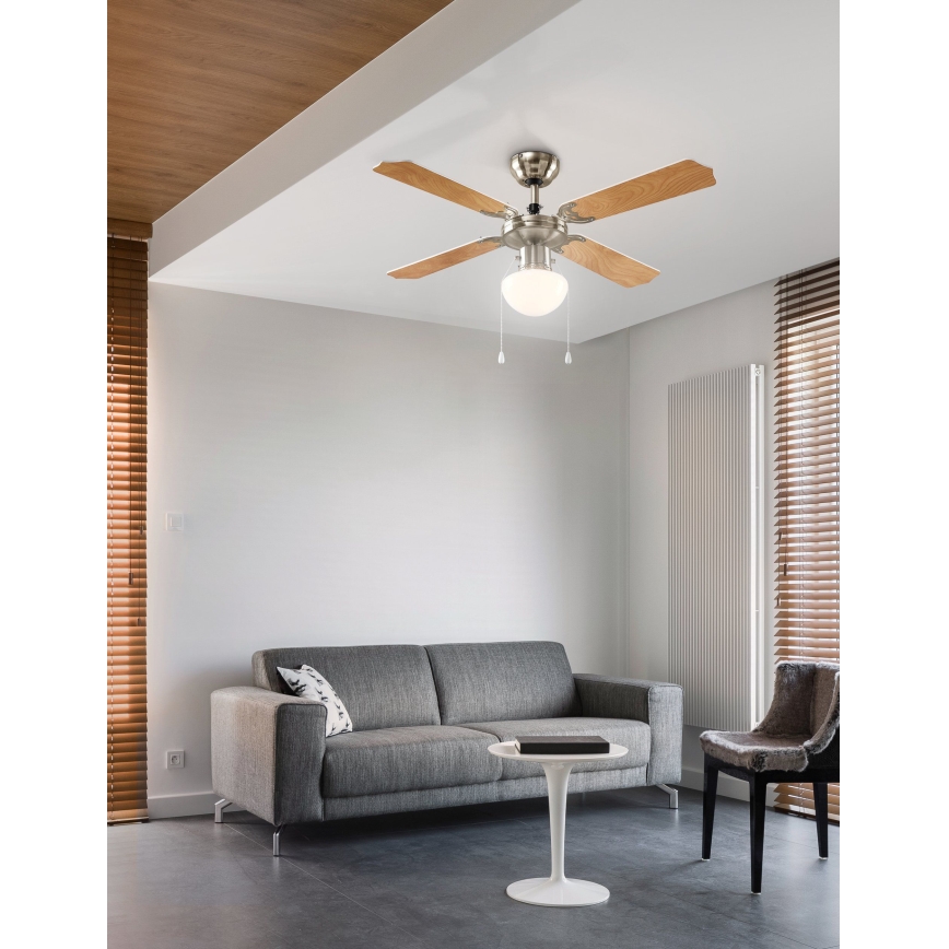 Eglo 56035 - LED ανεμιστήρας οροφής 1xE27/4,9W/230V 3000K Διάμ. 106,6 εκ.