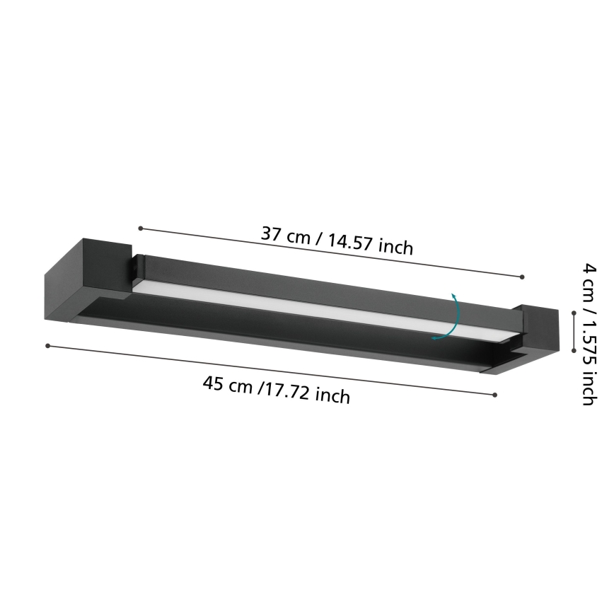 Eglo 56464 - Φωτισμός καθρέφτη μπάνιου LED GEMILIANA LED/8,9W/230V 4000K 45 cm IP44