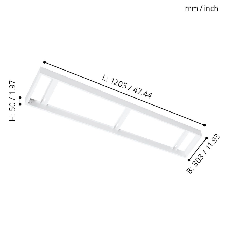 Eglo - Πλαίσιο για πάνελ οροφής 1205x303mm