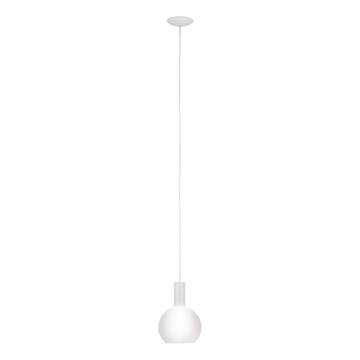 Eglo 62266 - Κρεμαστό φωτιστικό οροφής PASCOA PRO 1xE27/60W/230V 20 cm λευκό