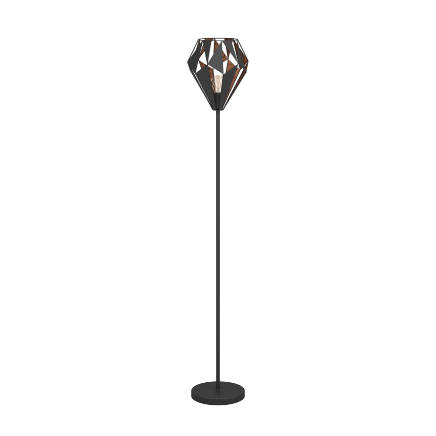 Eglo 62838 - Επιδαπέδιο φωτιστικό CARLTON PRO 1xE27/60W/230V μαύρο