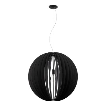 Eglo 63254 - Κρεμαστό φωτιστικό οροφής COSSANO PRO 1xE27/60W/230V διάμετρος 70 cm μαύρο