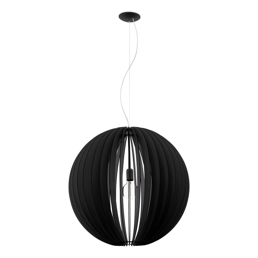 Eglo 63254 - Κρεμαστό φωτιστικό οροφής COSSANO PRO 1xE27/60W/230V διάμετρος 70 cm μαύρο
