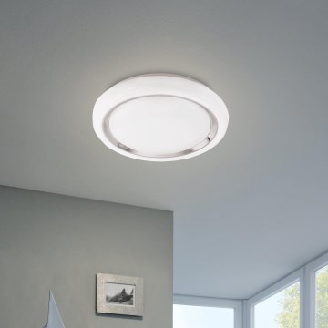 Eglo 64529 - LED RGBW Dimmable φωτιστικό οροφής CAPASSO-C LED/17W/230V λευκό