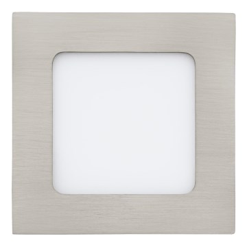 Eglo 64611 - Χωνευτό Φωτιστικό LED FUEVA 1 PRO LED/5,5W/230V 4000K 12x12 cm ματ χρώμιο