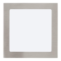 Eglo 64637 - Χωνευτό Φωτιστικό LED FUEVA 1 PRO LED/16W/230V 3000K 22,5x22,5 cm ματ χρώμιο