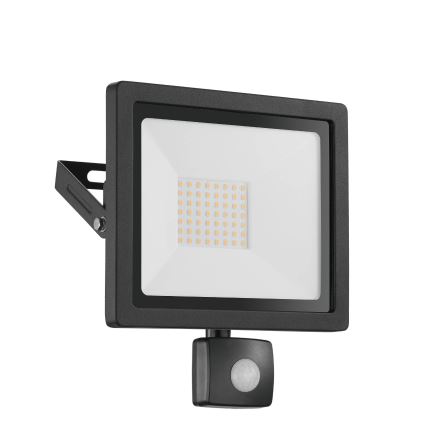 Eglo 64869 - Προβολέας LED με αισθητήρα FILETTI LED/10W/230V 3000K IP44 μαύρο