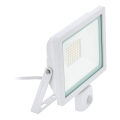Eglo 64874 - Προβολέας LED με αισθητήρα FILETTI LED/10W/230V 3000K IP44 λευκό