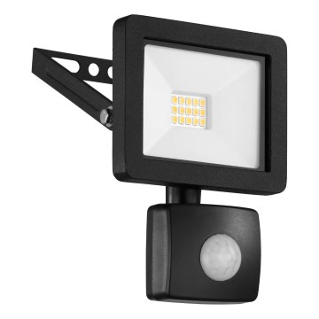 Eglo 64878 - Προβολέας LED με αισθητήρα FILETTI LED/10W/230V 4000K IP44 μαύρο