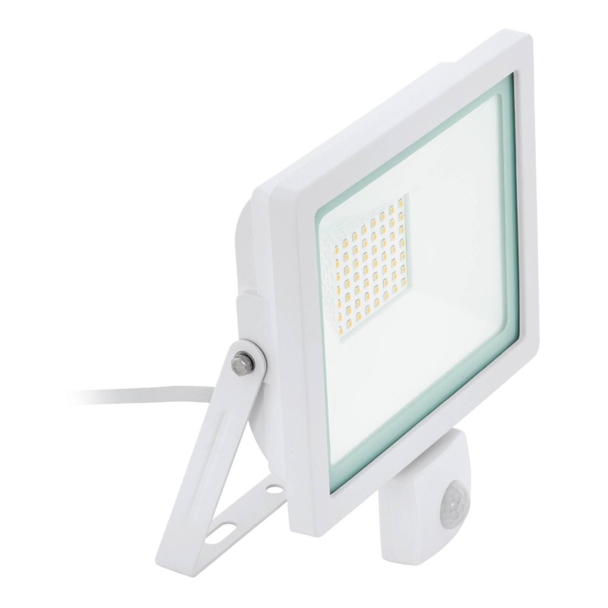 Eglo 64883 - Προβολέας LED με αισθητήρα FILETTI LED/10W/230V 4000K IP44 λευκό