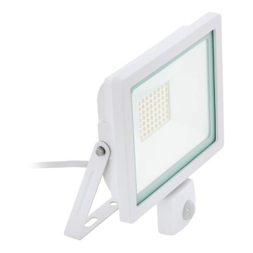 Eglo 64886 - Προβολέας LED με αισθητήρα FILETTI LED/50W/230V 4000K IP44 λευκό