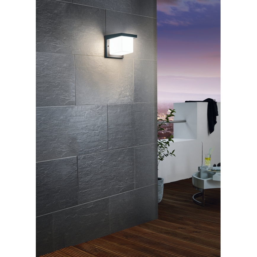 Eglo 65046 - Επιτοίχιο φωτιστικό εξωτερικού χώρου LED DESELLA PRO LED/10W/230V IP54 ανθρακί