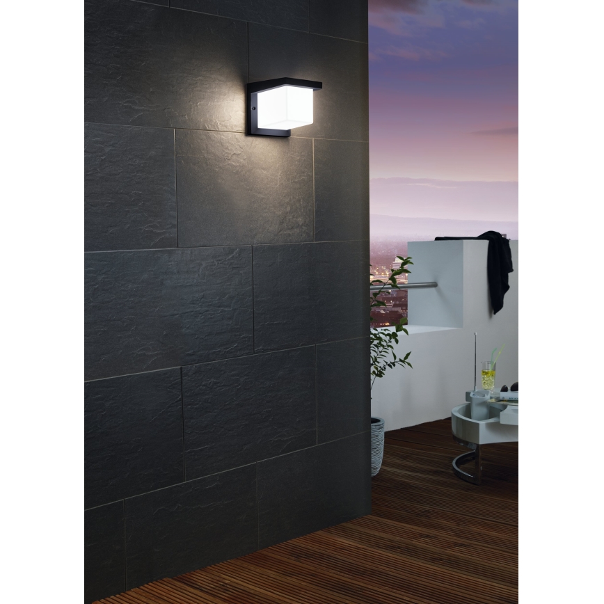 Eglo 65046 - Επιτοίχιο φωτιστικό εξωτερικού χώρου LED DESELLA PRO LED/10W/230V IP54 ανθρακί