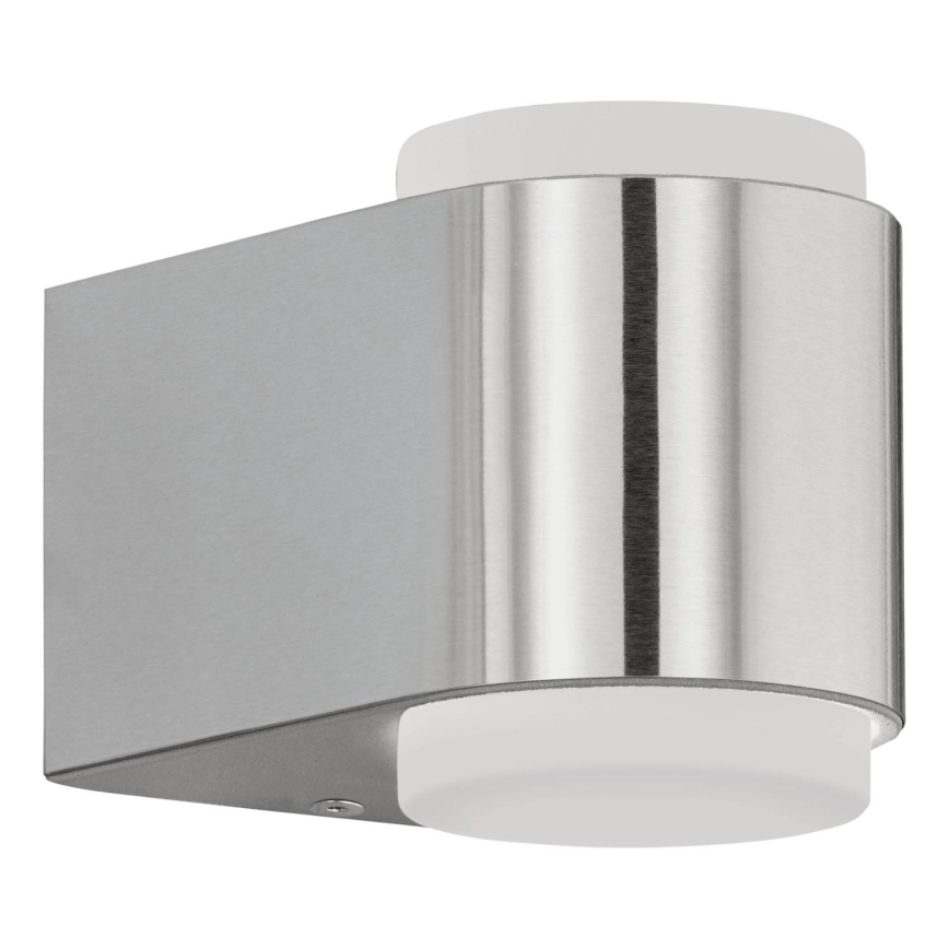 Eglo 65054 - Επιτοίχιο φωτιστικό εξωτερικού χώρου LED BRIONES PRO 2xLED/3W/230V IP44 γυαλιστερό χρώμιο