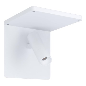 Eglo 67562 - LED Φωτιστικό τοίχου με ράφι CIGLIE LED/8,1W/230V λευκό