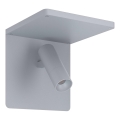 Eglo 67564 - LED Φωτιστικό τοίχου με ράφι CIGLIE LED/8,1W/230V γκρι