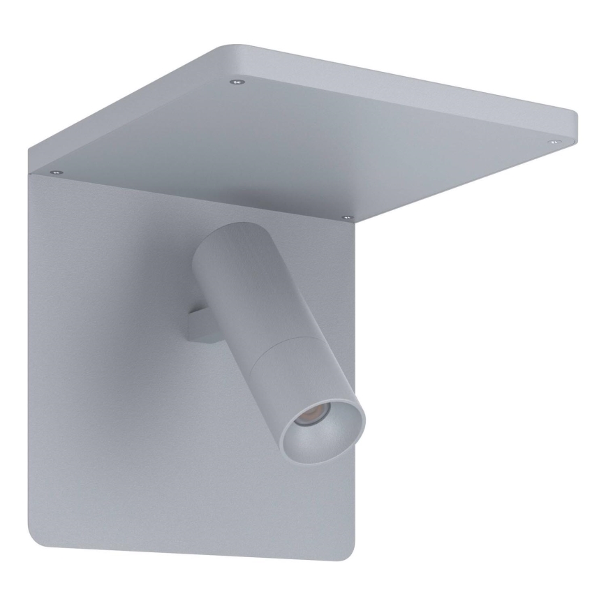 Eglo 67564 - LED Φωτιστικό τοίχου με ράφι CIGLIE LED/8,1W/230V γκρι