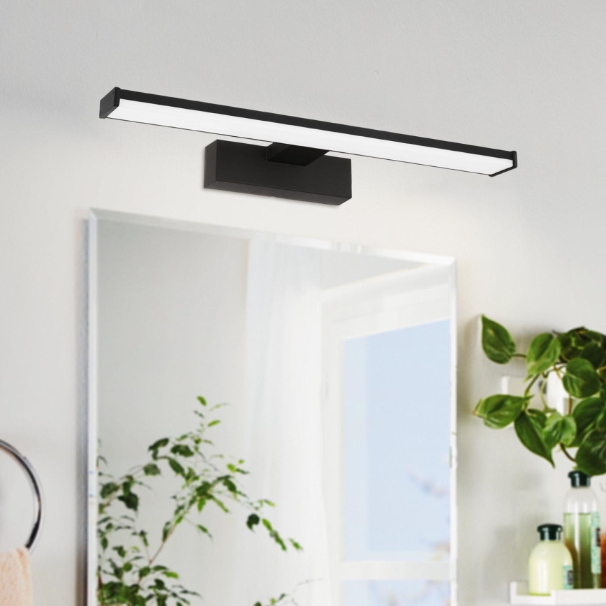 Eglo 74061 - Φωτισμός καθρέφτη μπάνιου LED GALENZANA LED/7,4W/230V 4000K 40 cm IP44 μαύρο