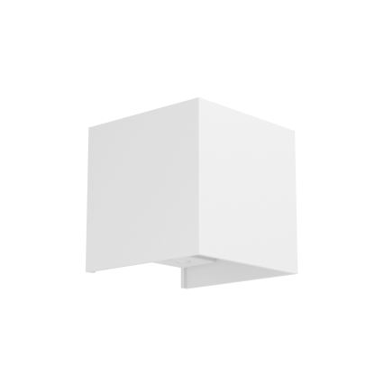 Eglo - Ρυθμιζόμενο εξωτερικό επαναφορτιζόμενο επιτοίχιο φωτιστικό LED με αισθητήρα κίνησης και λυκόφωτος LED/2,2W/5V IP44 λευκό