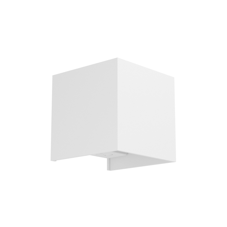 Eglo - Ρυθμιζόμενο εξωτερικό επαναφορτιζόμενο επιτοίχιο φωτιστικό LED με αισθητήρα κίνησης και λυκόφωτος LED/2,2W/5V IP44 λευκό