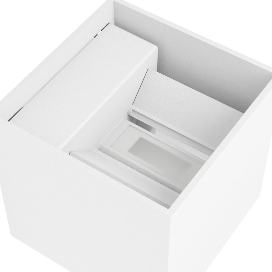 Eglo - Ρυθμιζόμενο εξωτερικό επαναφορτιζόμενο επιτοίχιο φωτιστικό LED με αισθητήρα κίνησης και λυκόφωτος LED/2,2W/5V IP44 λευκό