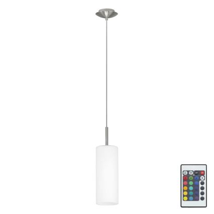 Eglo 75251 - LED RGB Πολύφωτο με dimmer σε σχοινί ELLUNO-C E27/7,5W/230V