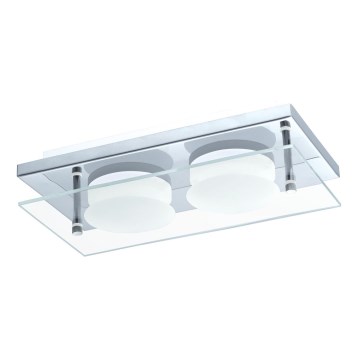 Eglo 75327 -  LED φωτιστικό οροφής ABIOLA 2xLED/6W/230V γυαλιστερό χρώμιο