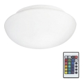 Eglo 75351 - LED RGB Ρυθμιζόμενο φωτιστικό οροφής ELLA-C 1xE27/7,5W/230V + τηλεχειριστήριο