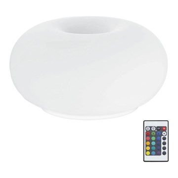 Eglo 75355 - Επιτραπέζιο φωτιστικό LED RGB με ρύθμιση φωτεινότητας OPTICA-C 2xE27/7,5W/230V διάμ. 28 εκ. + τηλεχειριστήριο