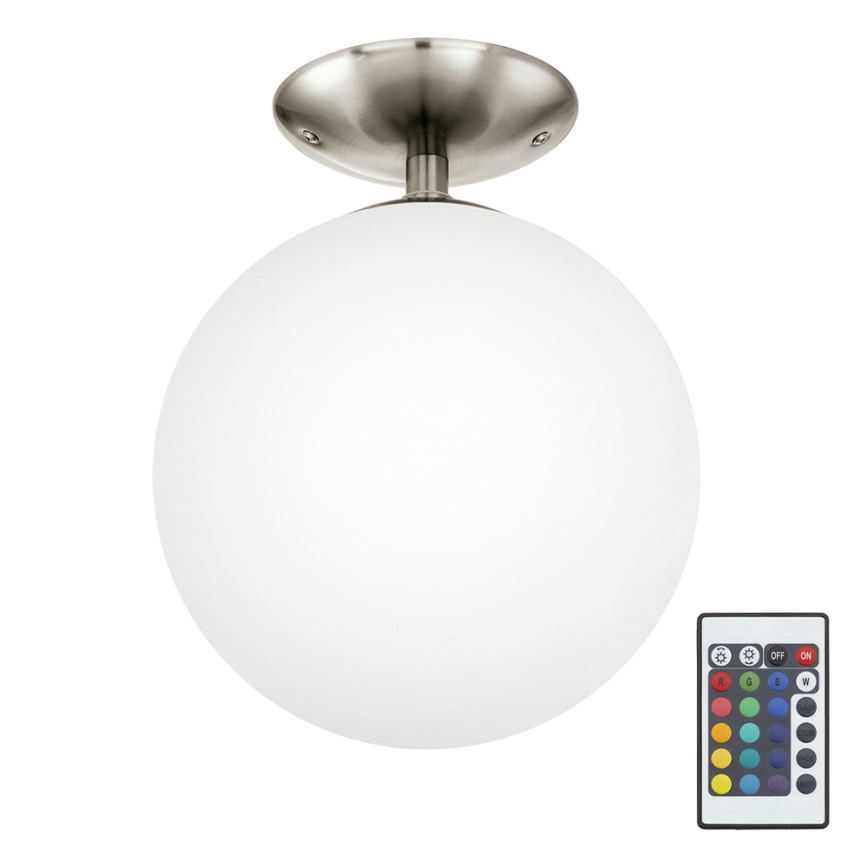 Eglo 75358 - RGBW Φωτιστικό οροφής dimming RONDO-C 1xE27/7,5W/23V διάμετρος 25 cm + τηλεχειριστήριο