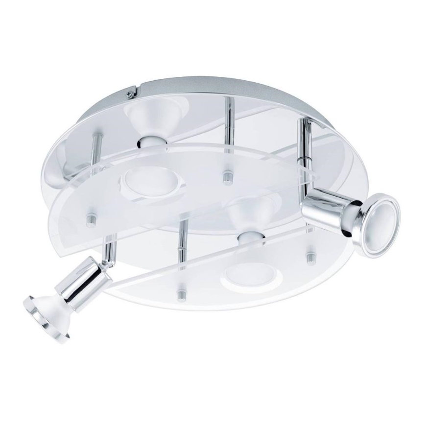 Eglo 75381 - LED RGBW Dimmable σποτ CABO-C 4xGU10/4W/230V + τηλεχειριστήριο