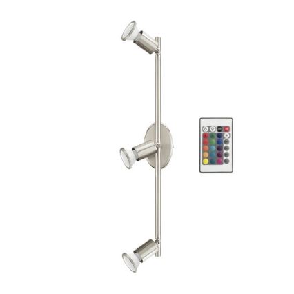 Eglo 75385 - LED RGB Dimmable σποτ BUZZ-C 3xGU10/4W/230V + τηλεχειριστήριο