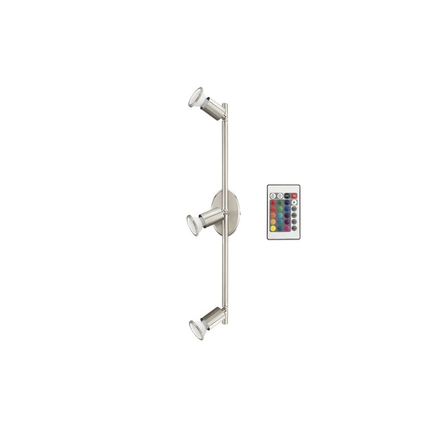 Eglo 75385 - LED RGB Dimmable σποτ BUZZ-C 3xGU10/4W/230V + τηλεχειριστήριο
