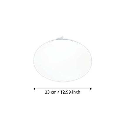 Eglo - Φωτιστικό οροφής LED με αισθητήρα κίνησης LED/15,5W/230V 3000K διάμετρος 33 cm λευκό