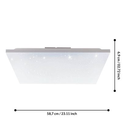 Eglo 75618 - Πάνελ πλαφονιέρα LED CALEMAR-S LED/32W/230V 4000K 60x60 cm