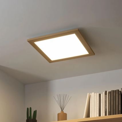 Eglo 75643 - LED Οροφωτιστικό CALEMAR LED/19W/230V 4000K 43,7x43,7 εκ. δρυς