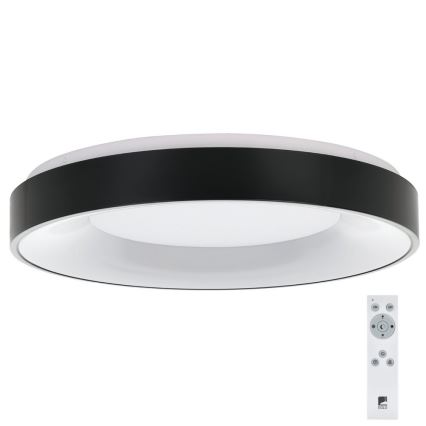 Eglo 75661 - LED Dimmable φωτιστικό οροφής JUTIO 4xLED/8,1W/230V μαύρο + τηλεχειριστήριο