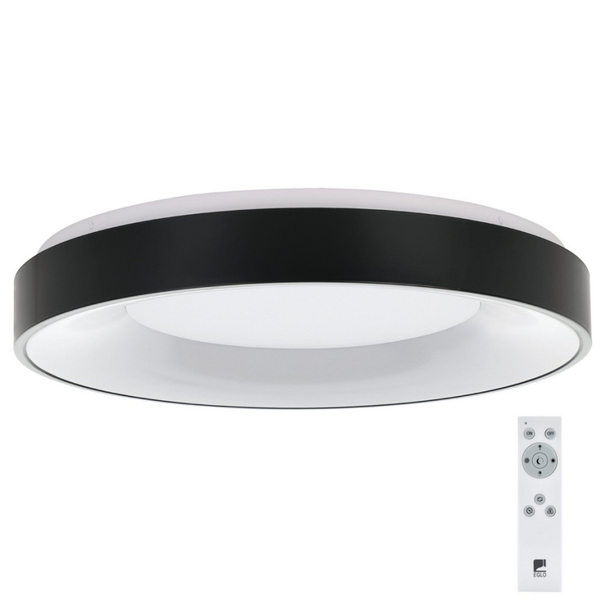 Eglo 75661 - LED Dimmable φωτιστικό οροφής JUTIO 4xLED/8,1W/230V μαύρο + τηλεχειριστήριο