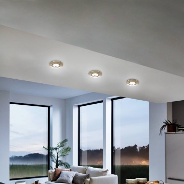 Eglo 75765 - ΣΕΤ 3x Χωνευτό Φωτιστικό LED ZUJAR LED/3,4W/230V ματ χρώμιο