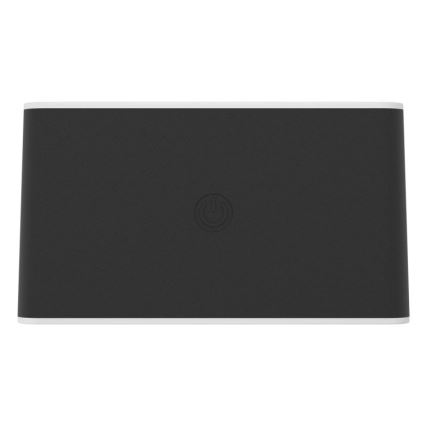 Eglo - LED ρυθμιζόμενο, επαναφορτιζόμενο επιτοίχιο φωτιστικό εξωτερικού χώρου με έλεγχο αφής LED/5W/5V 2000 mAh 3000/4000/6500K IP44 μαύρο