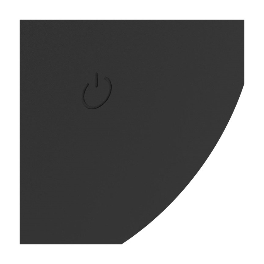 Eglo - LED ρυθμιζόμενο επαναφορτιζόμενο επιτοίχιο εξωτερικό φωτιστικό με έλεγχο αφής LED/5W/5V 2000 mAh 3000/4000/6500K IP44 μαύρο